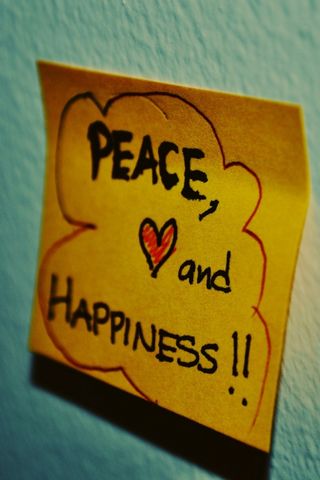 Paz, amor y felicidad