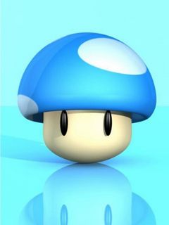 Blue Mushroom Wallpaper - Download to your mobile from PHONEKY