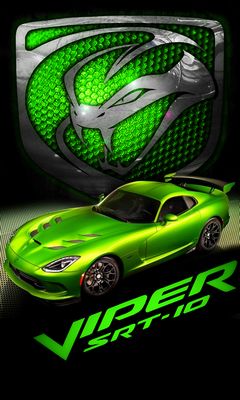 green dodge viper wallpaper