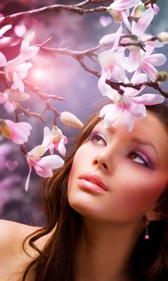Spring Lady Wallpaper - Download to your mobile from PHONEKY