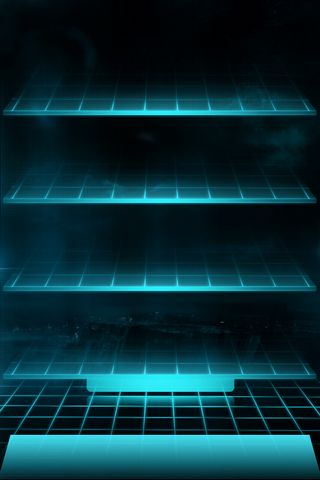 Neon Light Shelf