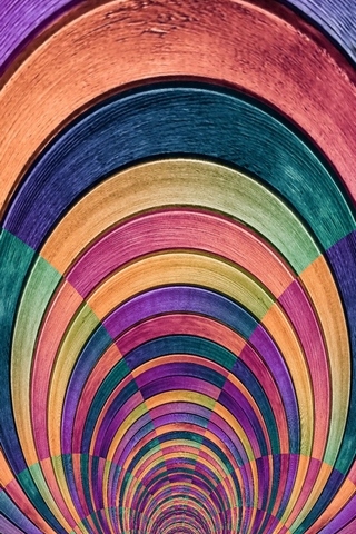 Colored Round Wooden