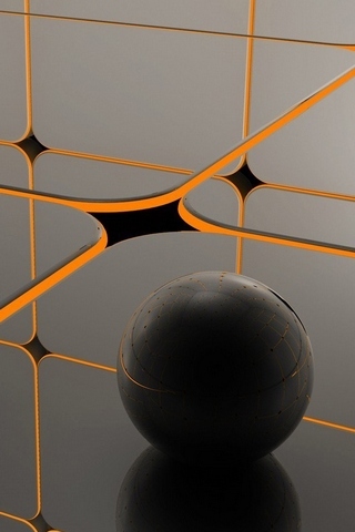 Spheres-Reflecting-on-Floor