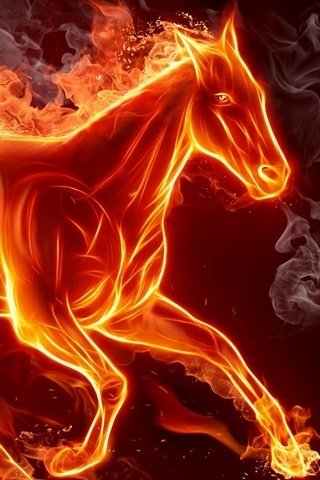 Horse In Fire