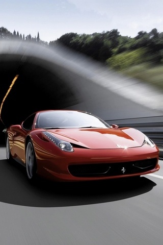 Ferrari 458 Italia in Geschwindigkeit