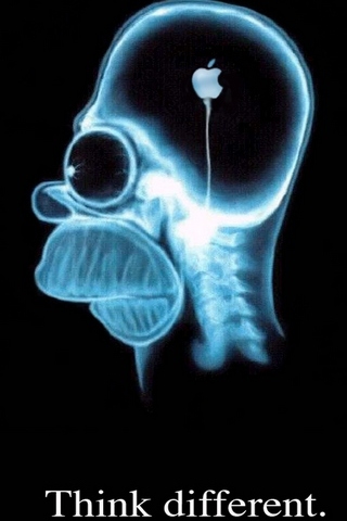 Homer Simpson Think Different
