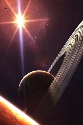 Saturn Eclipse, saturn, planet, digital-universe, artist, artwork,  digital-art, HD wallpaper | Peakpx