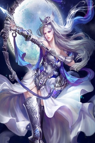 Artemis月亮的希腊女神女神Iphone 5