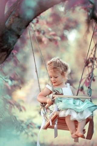 Little Girl Swinging