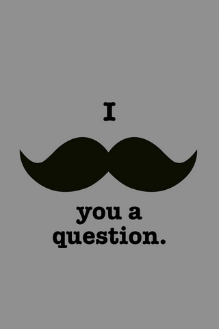 I Moustache You A Question