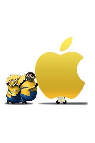 Minion Vs Apple Wallpaper Download To Your Mobile From Phoneky