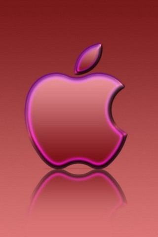 ピンク - アップル - ロゴ