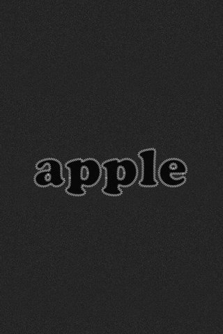 Apfel-Sticken