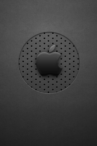 Logo Apple à pois noirs