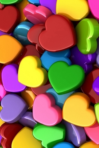 Multicolored Hearts