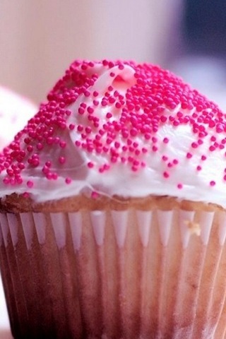 핑크 컵 케익