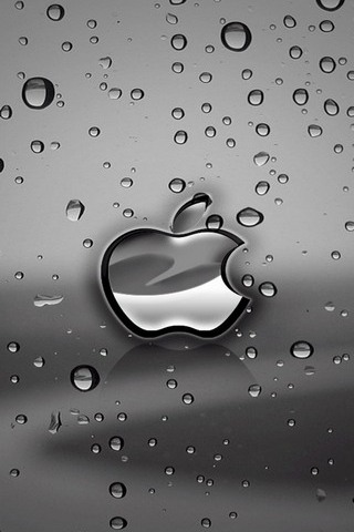 Apple Logo Glass