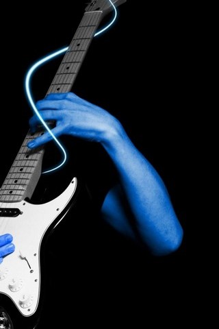 Niebieska gitara