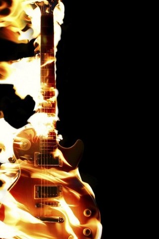 Burning Guitar