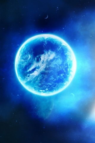Earth-glowing-blue