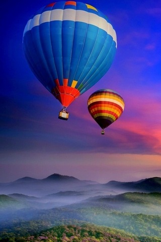 Hot Air Balloons Landscape