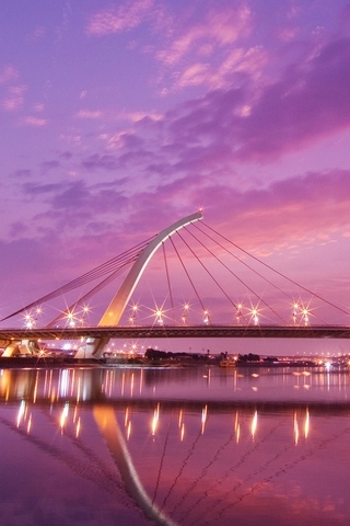 Taipei-Dazhi-Bridge-Sunset