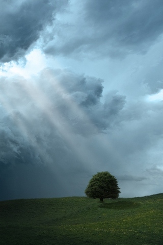 Storm Cloud Sun Rays