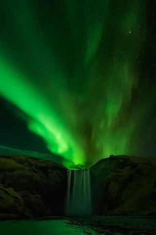 Aurora Waterfall