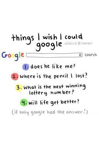 Cosas que me gustaría poder buscar en Google