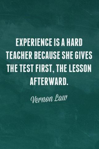 Experience - Hard Teacher