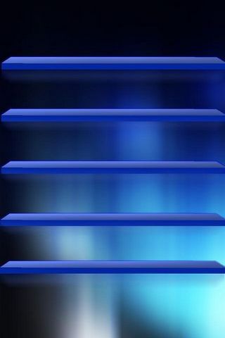 Blue Glow Shelf