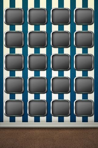 Blue Lined Wall W Shelves - IP5