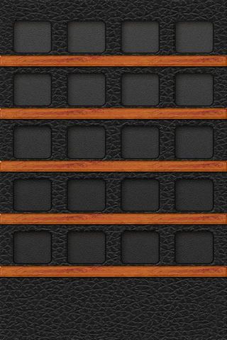 Leather And Wood Shelf