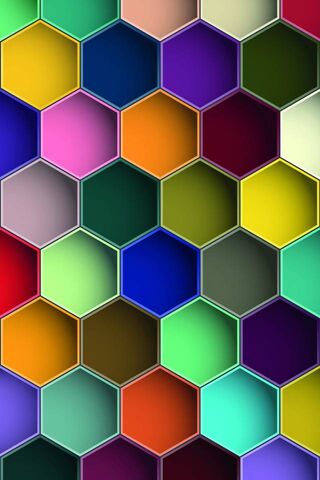 Colorful Hexagon Harmony 🎨✨
