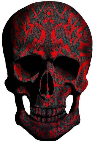 Crimson Elegance: The Art of the Skull 🖤🔴