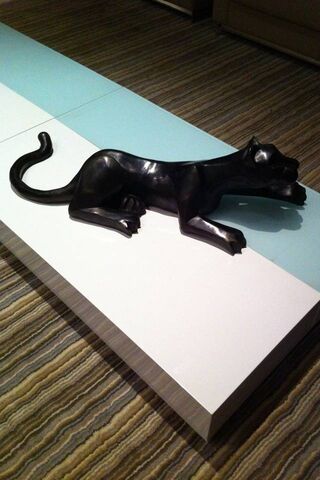 Sleek Shadows: The Panther Sculpture