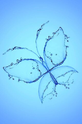 Dancing Drops: The Aqua Butterfly