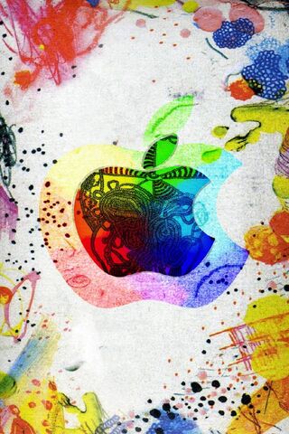 Vibrant Apple: A Splash of Color
