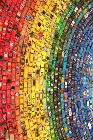 Rainbow Road of Miniature Cars 🌈🚗