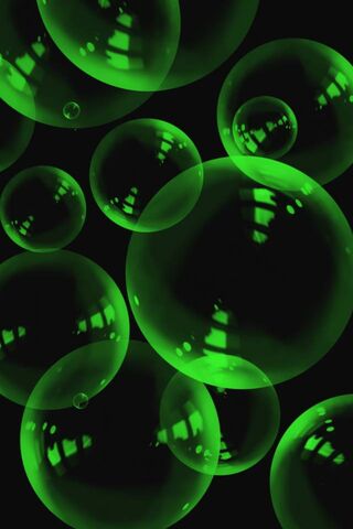 Green Bubbles Wallpaper - Download to your mobile from PHONEKY