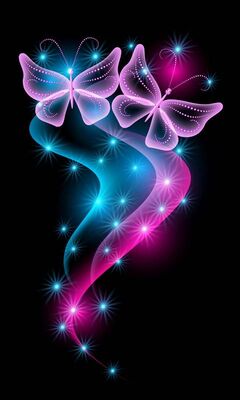 Neon Butterfly Hd Wallpapers For Mobile