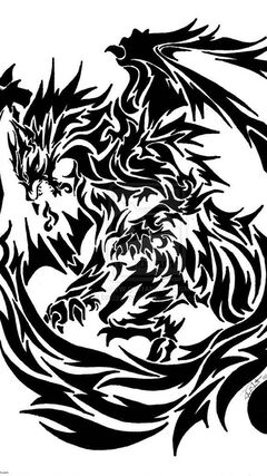 tribal dragon wallpaper hd