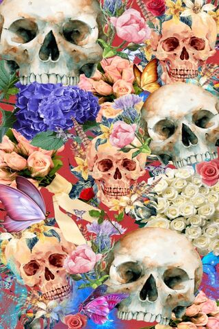 Floral Whispers of Mortality 🌸💀
