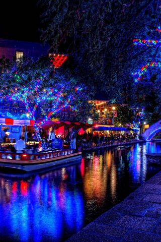 Magical Christmas Lights on the River