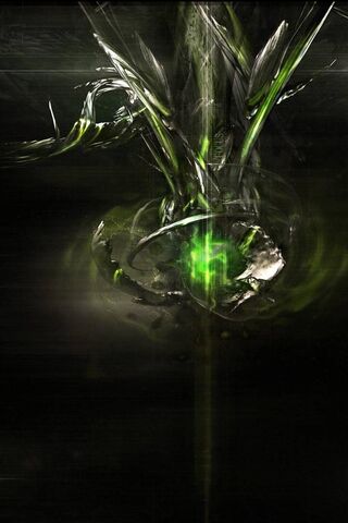 Emerald Surge: A Dance of Shadows