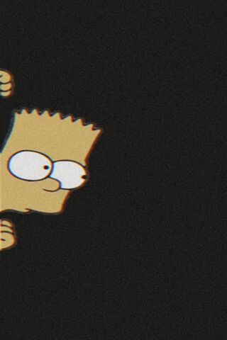 Download Bart Simpsons Black Heart Emoji Wallpaper