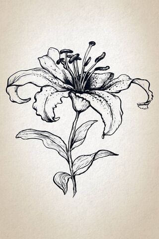 Tatuaż kwiat