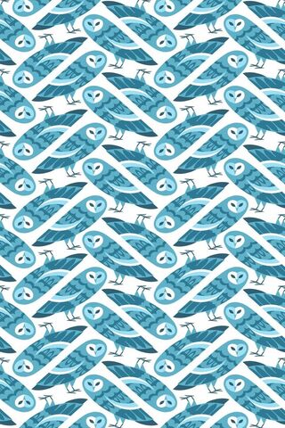 Whimsical Owls in Blue 🌌🦉