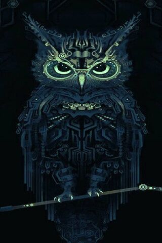 Steampunk البومة الخلفية تحميل إلى هاتفك النقال من Phoneky