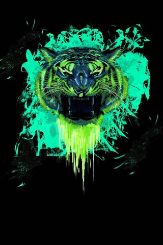 Fierce Glow: The Unleashed Spirit of the Tiger 🐅✨